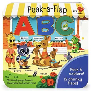 VIEW [EPUB KINDLE PDF EBOOK] Peek-a-Flap ABC - Lift-a-Flap Board Book for Curious Minds and Little L