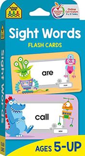 Read [EBOOK EPUB KINDLE PDF] School Zone - Sight Words Flash Cards - Ages 5 and Up, Kindergarten to