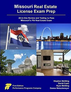 [ACCESS] [KINDLE PDF EBOOK EPUB] Missouri Real Estate License Exam Prep: All-in-One Review and Testi