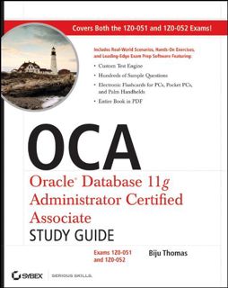 Read KINDLE PDF EBOOK EPUB OCA: Oracle Database 11g Administrator Certified Associate Study Guide: E