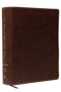 [Read] [KINDLE PDF EBOOK EPUB] KJV, Journal the Word Bible, Large Print, Bonded Leather, Brown, Red