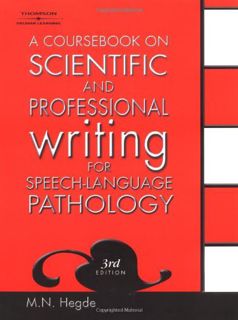[GET] PDF EBOOK EPUB KINDLE A Coursebook on Scientific and Professional Writing for Speech-Language