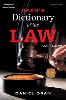 READ [EPUB KINDLE PDF EBOOK] Oran's Dictionary of the Law by  Daniel Oran &  Mark Tosti 📦