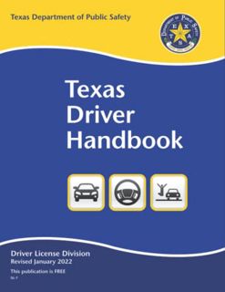 Get [EBOOK EPUB KINDLE PDF] Texas Driver Handbook - DMV License Manual: Learners Permit Study Guide
