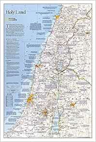 [READ] EBOOK EPUB KINDLE PDF National Geographic: Holy Land Classic Wall Map (22.25 x 33 inches) (Na