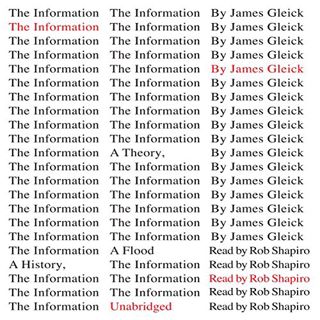 [VIEW] KINDLE PDF EBOOK EPUB The Information: A History, a Theory, a Flood by  James Gleick,Rob Shap