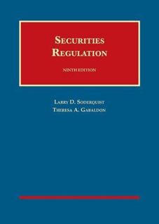 ACCESS EBOOK EPUB KINDLE PDF Securities Regulation (University Casebook Series) by  Larry Soderquist