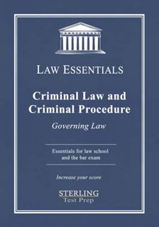 ACCESS [EPUB KINDLE PDF EBOOK] Criminal Law and Criminal Procedure, Law Essentials: Governing Law fo