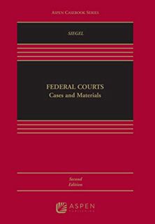 [GET] EBOOK EPUB KINDLE PDF Federal Courts: Cases and Materials (Aspen Casebook) by  Jonathan R. Sie