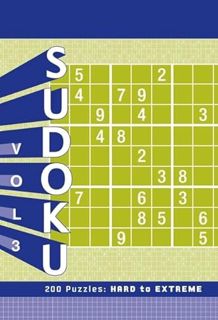 Access [EPUB KINDLE PDF EBOOK] Sudoku 3: 200 Puzzles: Hard to Extreme by  Chronicle Books 💓