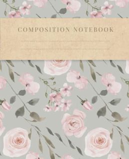 [Access] EBOOK EPUB KINDLE PDF Composition Notebook: Beautiful Vintage Illustration of Blush Pink Ro