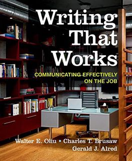 [GET] [PDF EBOOK EPUB KINDLE] Writing That Works: Communicating Effectively on the Job by  Walter E.