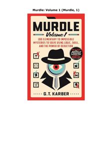 PDF Download Murdle: Volume 1 (Murdle, 1)