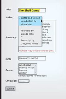 [View] [EPUB KINDLE PDF EBOOK] The Shell Game: Writers Play with Borrowed Forms by  Kim Adrian 📬