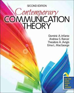 GET EBOOK EPUB KINDLE PDF Contemporary Communication Theory by  Dominic Infante,Andrew S Rancer,Theo