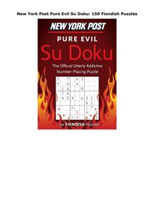 Download New York Post Pure Evil Su Doku: 150 Fiendish Puzzles