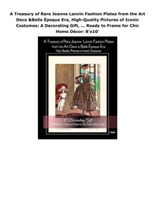 Ebook (download) A Treasury of Rare Jeanne Lanvin Fashion Plates from the Art Deco & Belle Époq