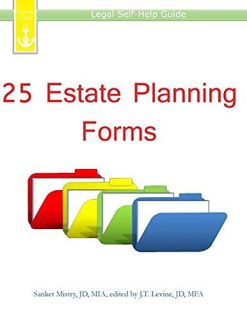 READ [PDF] 25 Estate Planning Forms: Legal Self-Help Guide     Paperback – June 3, 2014