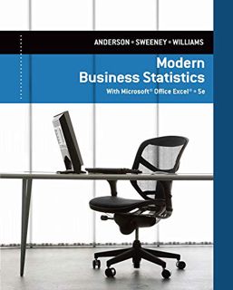 ACCESS PDF EBOOK EPUB KINDLE Modern Business Statistics with MicrosoftExcel by  David R. Anderson,De