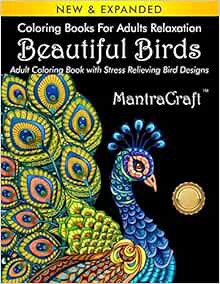 Read [PDF EBOOK EPUB KINDLE] Coloring Books for Adults Relaxation: Beautiful Birds: Adult Coloring B