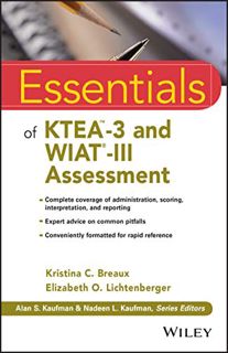 [READ] EPUB KINDLE PDF EBOOK Essentials of KTEA-3 and WIAT-III Assessment (Essentials of Psychologic