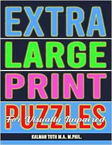 [ACCESS] EBOOK EPUB KINDLE PDF Extra Large Print Puzzles for Visually Impaired: 122 Giant Print Ente