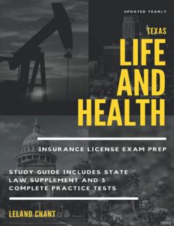 View PDF EBOOK EPUB KINDLE Texas Life and Health Insurance License Exam Prep: Updated Yearly Study G