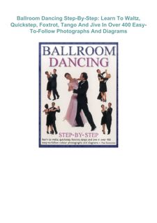 Download ⚡️[EBOOK]❤️ Ballroom Dancing Step-By-Step: Learn To Waltz, Quickstep, Foxtrot, Tango A