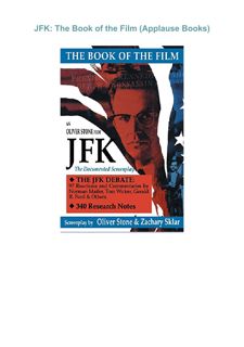PDF✔️Download ❤️ JFK: The Book of the Film (Applause Books)