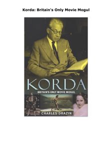 READ DOWNLOAD Korda: Britain's Only Movie Mogul