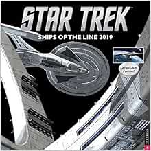 Get [EBOOK EPUB KINDLE PDF] Star Trek Ships of the Line 2019 Wall Calendar by CBS 📪