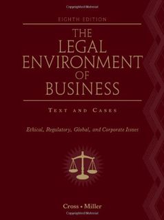 [VIEW] EBOOK EPUB KINDLE PDF The Legal Environment of Business: Text and Cases: Ethical, Regulatory,