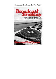 Pdf (read online) Broadcast Brothers: On The Radio