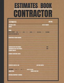 [PDF]DOWNLOAD Estimate Book Contractor: Log book to record client details/ job quotes /