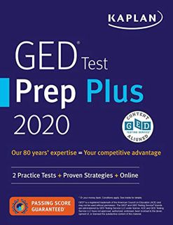 [Access] [EPUB KINDLE PDF EBOOK] GED Test Prep Plus 2020: 2 Practice Tests + Proven Strategies + Onl