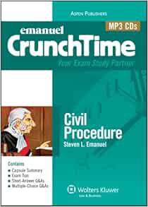 [Access] [PDF EBOOK EPUB KINDLE] CrunchTime Audio: Civil Procedure by CrunchTime Audio 📒