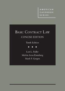 [READ] EPUB KINDLE PDF EBOOK Basic Contract Law, Concise Edition (American Casebook Series) by  Lon
