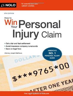Read EBOOK EPUB KINDLE PDF How to Win Your Personal Injury Claim by  Joseph Matthews Attorney 💙