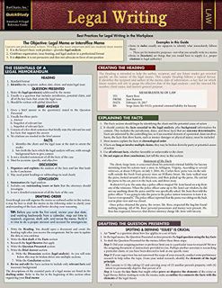 [GET] EBOOK EPUB KINDLE PDF Legal Writing: QuickStudy Laminated Reference Guide by  Inc. BarCharts �