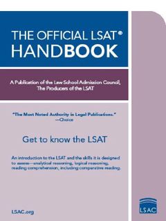 [GET] EPUB KINDLE PDF EBOOK The Official LSAT Handbook: Get to Know the LSAT by  Law School Admissio