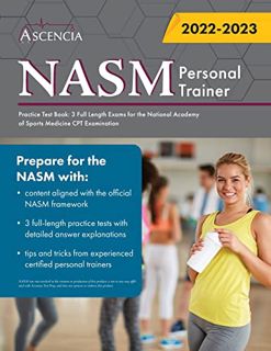 [Get] PDF EBOOK EPUB KINDLE NASM Personal Training Practice Test Book: 3 Full Length Exams for the N