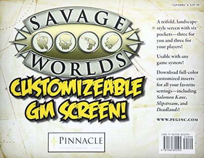 GET [EBOOK EPUB KINDLE PDF] Savage Worlds Customizable GM Screen (S2P10002) by  Studio 2 Publishing
