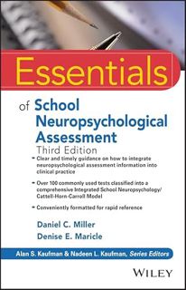 VIEW [EPUB KINDLE PDF EBOOK] Essentials of School Neuropsychological Assessment (Essentials of Psych