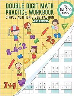 VIEW [PDF EBOOK EPUB KINDLE] Double-Digit Math Practice Workbook - Simple Addition and Subtraction: