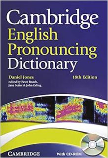 [Get] EPUB KINDLE PDF EBOOK Cambridge English Pronouncing Dictionary with CD-ROM by Daniel JonesPete