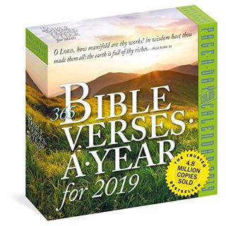 [View] [KINDLE PDF EBOOK EPUB] 365 Bible Verses-A-Year Page-A-Day Calendar 2019 by  Workman Publishi