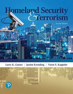 Get [KINDLE PDF EBOOK EPUB] Homeland Security and Terrorism (What's New in Criminal Justice) by  Lar