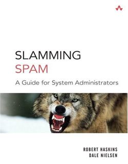 Get EPUB KINDLE PDF EBOOK Slamming Spam: A Guide For System Administrators by  Robert Haskins &  Dal