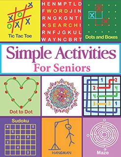 [READ] EBOOK EPUB KINDLE PDF Simple Activities For Seniors: Easy Activity Puzzle Book For Dementia P