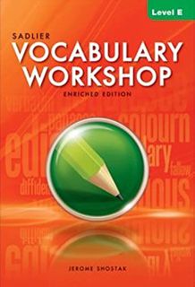 VIEW [EPUB KINDLE PDF EBOOK] Vocabulary Workshop: Enriched Edition: Student Edition: Level E (Grade